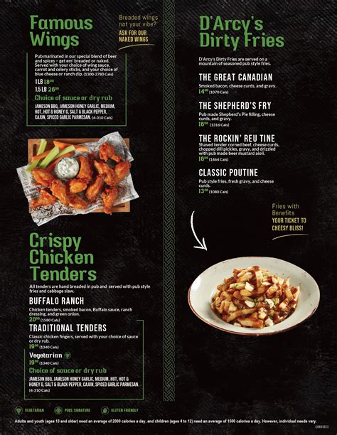 fionn maccool's menu|Our menu .